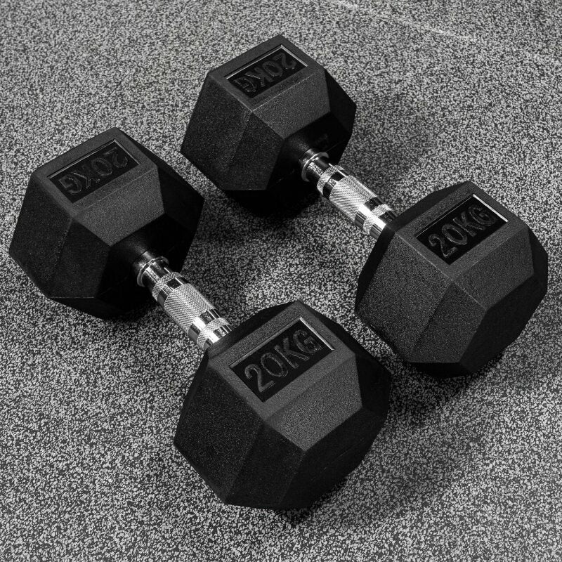 BRIXX 10kg - 30kg Hex Dumbbell & Rack Set | 8 Pairs - 315KG Package - BRIXX FITNESS