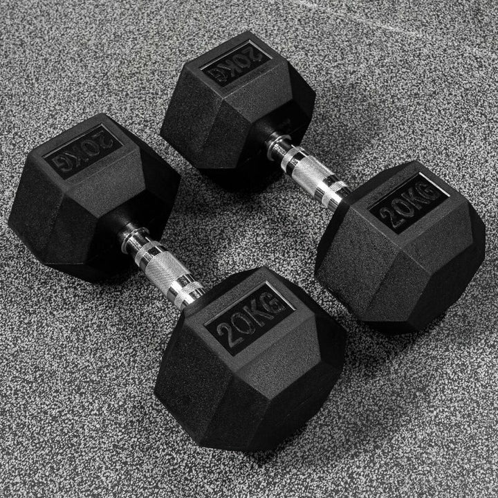 BRIXX 17.5kg - 30kg Hex Dumbbell & Rack Set | 6 Pairs - 285kg Package - BRIXX FITNESS