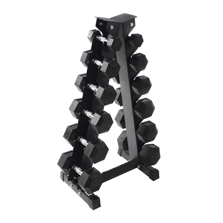 BRIXX 2.5kg - 15kg Dumbbell & Rack Set | 6 Pairs - 105kg Package - BRIXX FITNESS