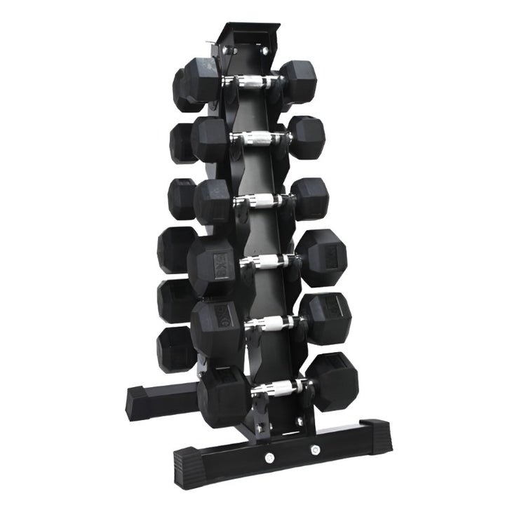 BRIXX 2.5kg - 15kg Dumbbell & Rack Set | 6 Pairs - 105kg Package - BRIXX FITNESS