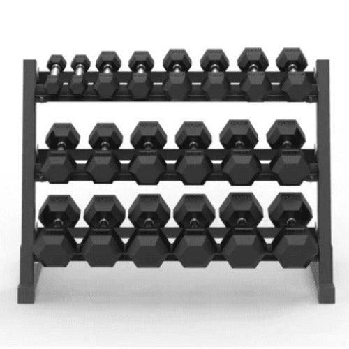 BRIXX 2.5kg - 20kg Hex Dumbbell & Rack Set | 8 Pairs - 180KG Package - BRIXX FITNESS