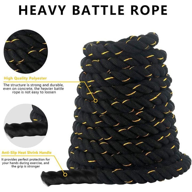 BRIXX Battle Ropes 9m - Includes Anchor - BRIXX FITNESS