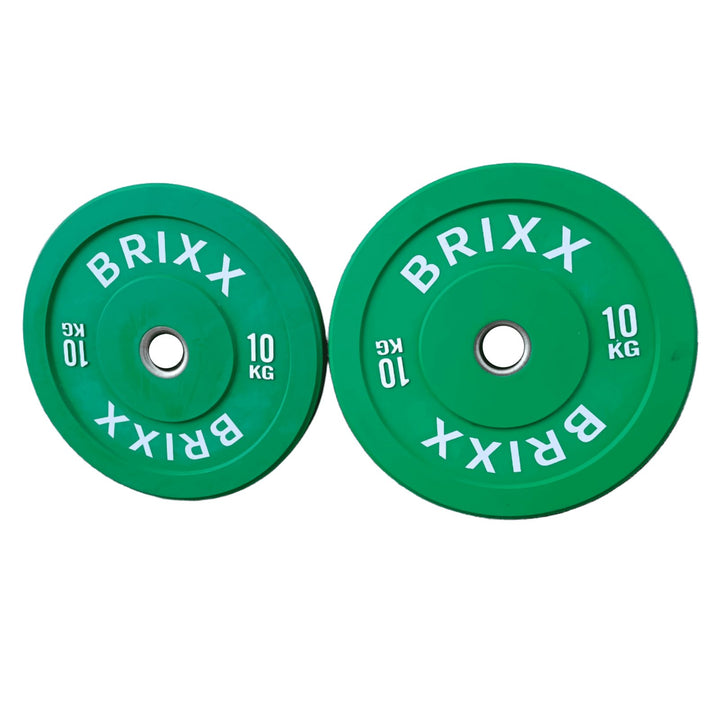 BRIXX Elite Olympic Bumper Plates - 100kg Package - BRIXX FITNESS