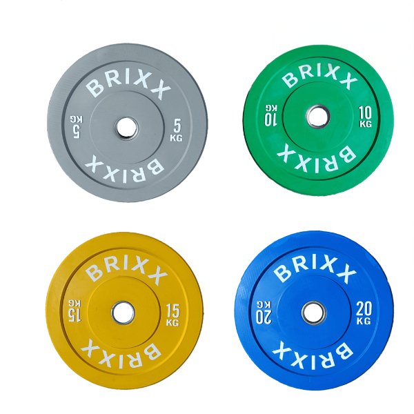 BRIXX Elite Olympic Bumper Plates - 100kg Package - BRIXX FITNESS