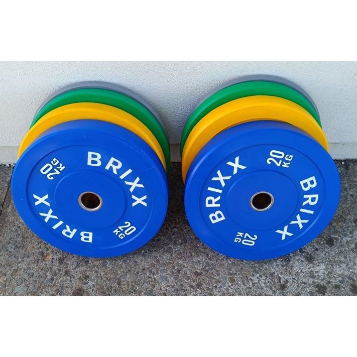 BRIXX Elite Olympic Bumper Plates - 100kg Package - BRIXX FITNESS