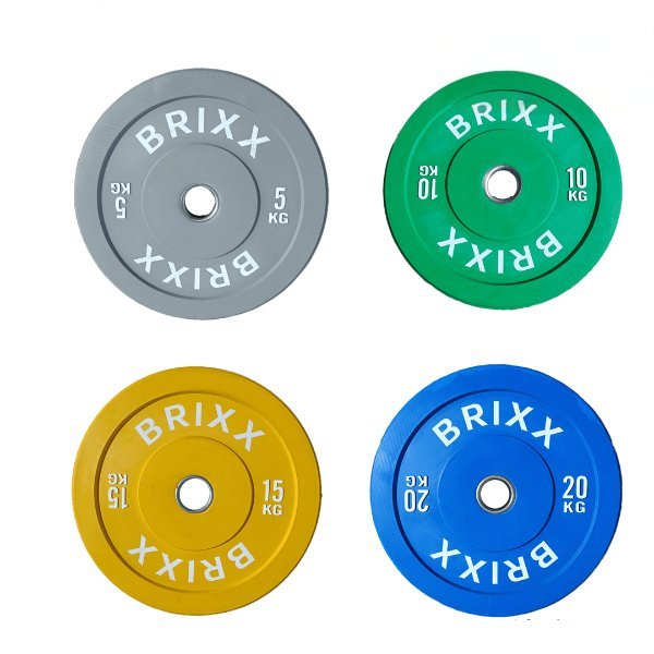 BRIXX Elite Olympic Bumper Plates - 200kg Package - BRIXX FITNESS