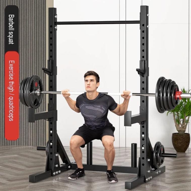 BRIXX Elite Squat Rack, Bench, Bumper Plates & Barbell Package - BRIXX FITNESS