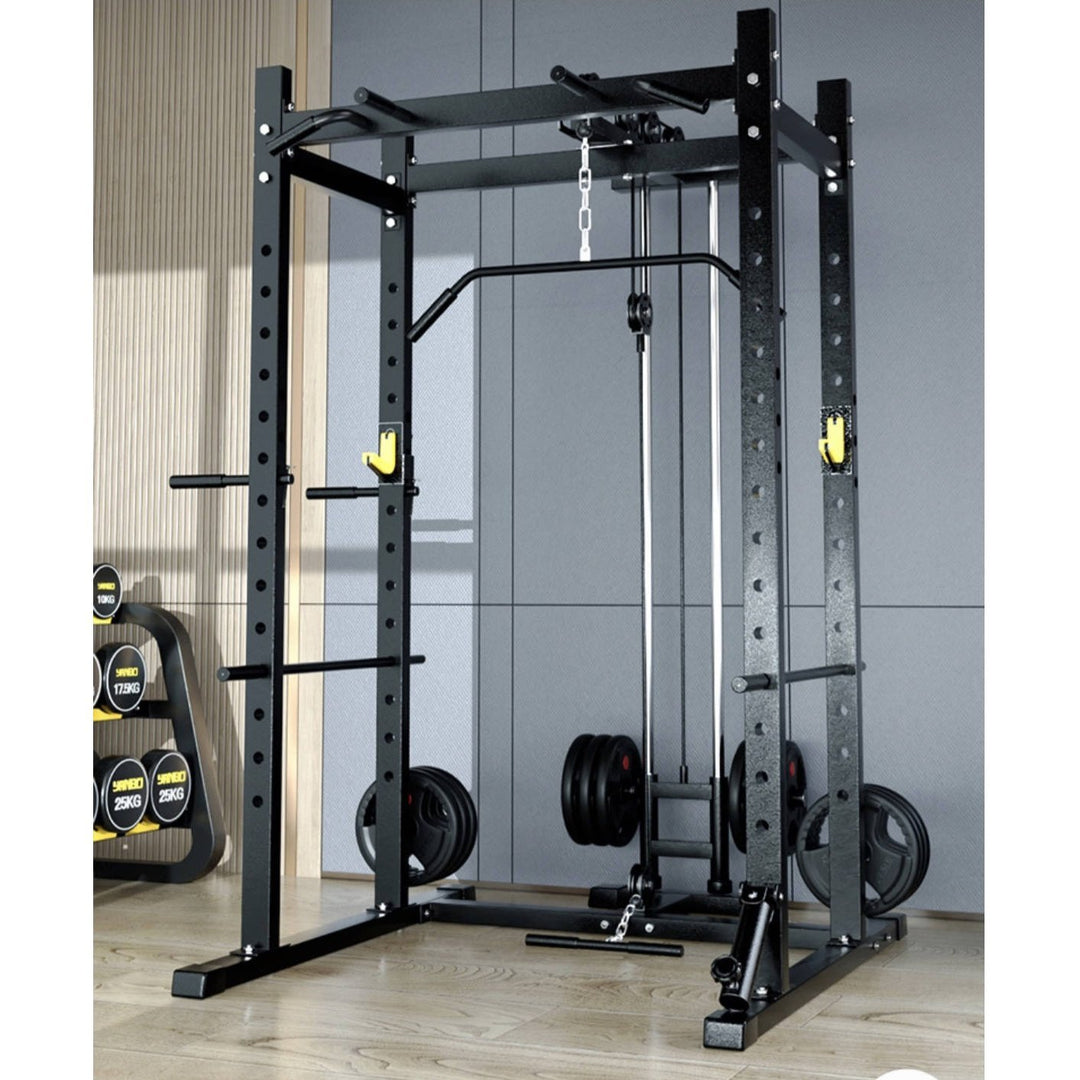 BRIXX Mammoth Heavy - Duty Power Rack & Lat - Pulley - BRIXX FITNESS