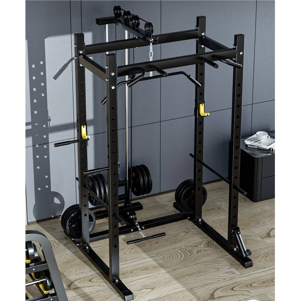 BRIXX Mammoth Heavy - Duty Power Rack & Lat - Pulley - BRIXX FITNESS