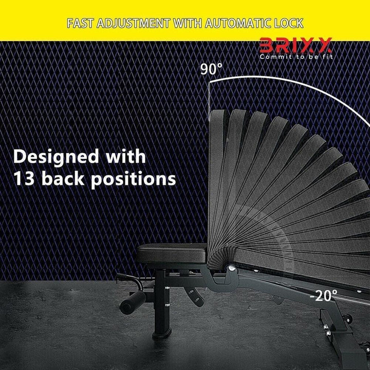 BRIXX Power Adjustable Bench - BRIXX FITNESS