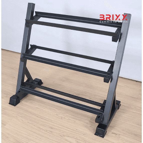 BRIXX Three - Tier Dumbbell Rack (95cm wide) - BRIXX FITNESS