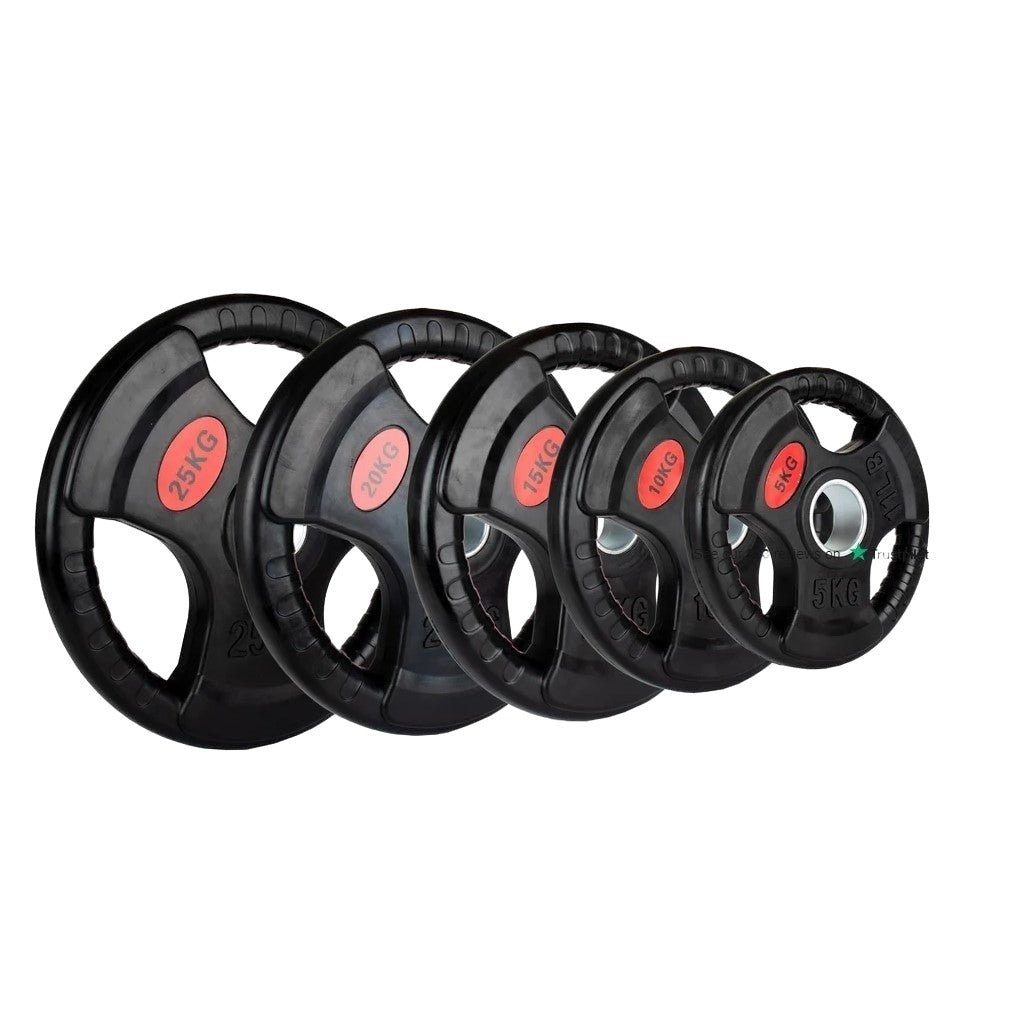 BRIXX Tri - Grip Olympic Weight Plates - 100Kg Package - BRIXX FITNESS