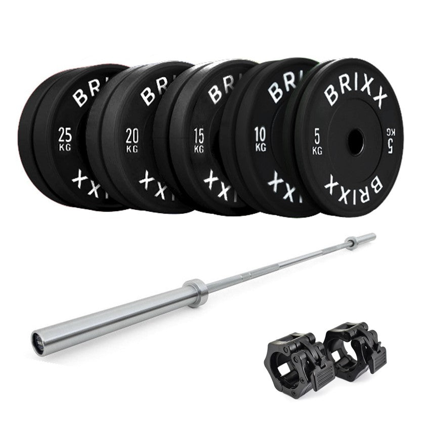 BRIXX Zeus 2000 Power Rack, Bench, Plates & Barbell Package - BRIXX FITNESS