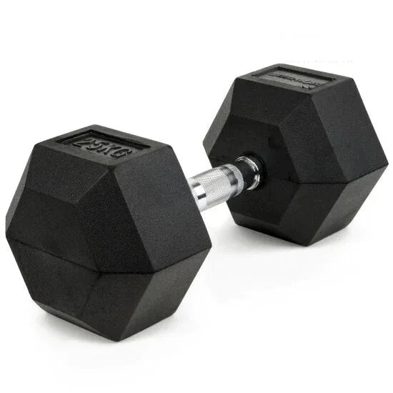 Rubber Hex Dumbbells (sold in pairs) - BRIXX FITNESS